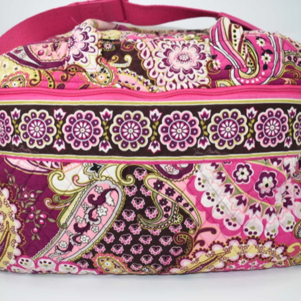 Vera Bradley Very Berry Paisley Weekender Travel Bag